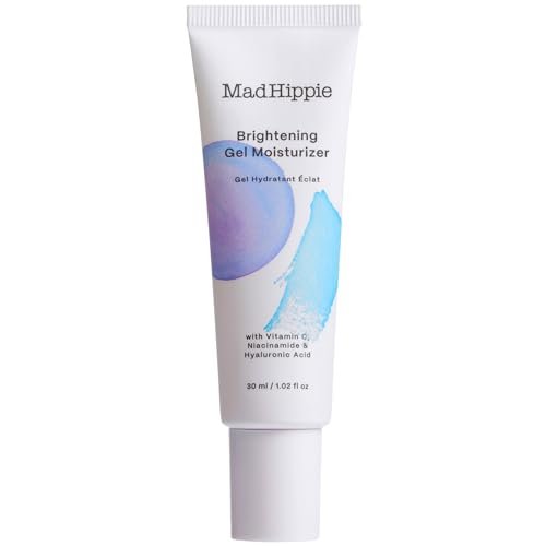 Mad Hippie Brightening Gel Moisturizer – Oil-Free Vitamin C & Niacinamide Face Cream for Oily & Acne-Prone Skin, 1.02 oz Avelisse