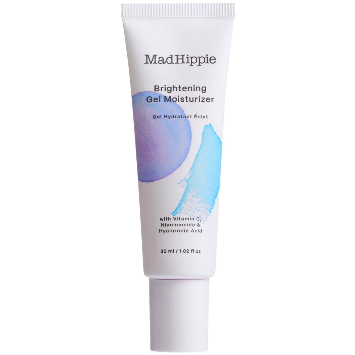 Mad Hippie Brightening Gel Moisturizer – Oil-Free Vitamin C & Niacinamide Face Cream for Oily & Acne-Prone Skin, 1.02 oz Avelisse