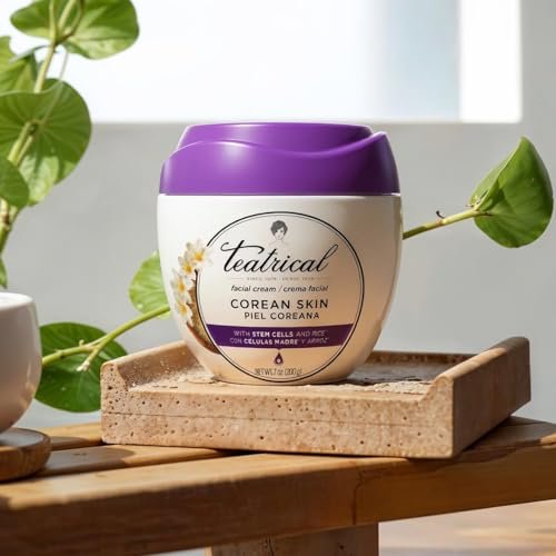 TEATRICAL Korean Facial Cream with Stem Cells and Rice – Face Moisturizer for Women, Hydrating & Even Tone, Paraben-Free Non-Greasy Formula, 7 oz - görsel 12