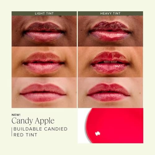 Farmacy Apple A Day Lip Balm Kit - Tinted Lip Peptide Treatment & Overnight Balm Duo - Moisturizing, Plumping & Hydrating Skincare Gift Set for Her (2 Count) Avelisse