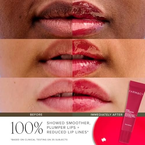 Farmacy Apple A Day Lip Balm Kit - Tinted Lip Peptide Treatment & Overnight Balm Duo - Moisturizing, Plumping & Hydrating Skincare Gift Set for Her (2 Count) Avelisse