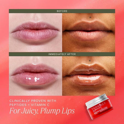 Farmacy Apple A Day Lip Balm Kit - Tinted Lip Peptide Treatment & Overnight Balm Duo - Moisturizing, Plumping & Hydrating Skincare Gift Set for Her (2 Count) Avelisse