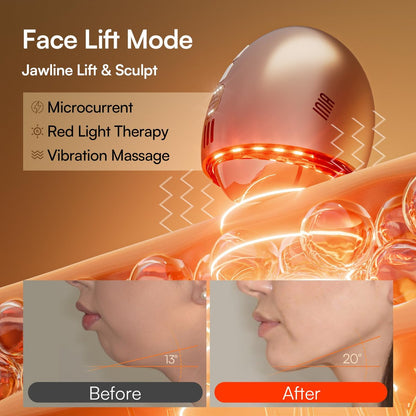 INIA 7-in-1 Red Light Therapy for Face and Neck Gua Sha Facial Massager Tool Device with Thermal and Cryo Mode for Puffiness & Firming Skincare Tool Avelisse