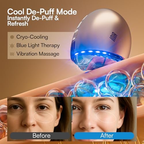 INIA 7-in-1 Red Light Therapy for Face and Neck Gua Sha Facial Massager Tool Device with Thermal and Cryo Mode for Puffiness & Firming Skincare Tool Avelisse