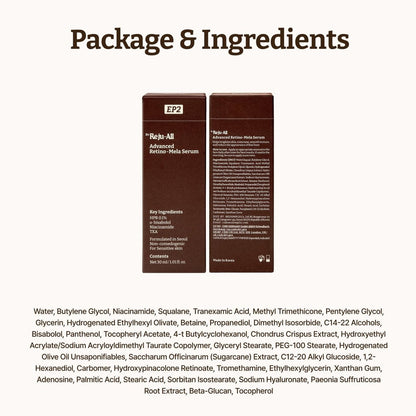 Dr.Reju-All Advanced Retino-Mela Serum – HPR Retinol Serum for Face – Anti-Aging, Pore Minimizer – Next-Gen Korean Skincare – Gentle & Beginner-Friendly – Niacinamide 10% & TXA 4% – 1 Fl Oz Avelisse