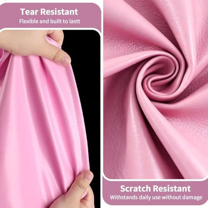 ASTONFOG 70x32 Inch Lash Bed Cover - PU Leather Waterproof Massage Table Cover for Eyelash Beds, SPA, Beauty (Pink)