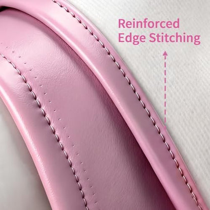 ASTONFOG 70x32 Inch Lash Bed Cover - PU Leather Waterproof Massage Table Cover for Eyelash Beds, SPA, Beauty (Pink)