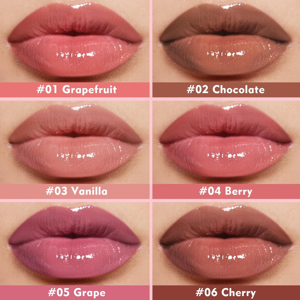 KIMUSE 6 Pcs Tinted Lip Butter Hydration Balm Set - Flavored Shades with Hyaluronic Acid & Vitamin E, Sheer Tint, Non-Sticky Vegan Lip Care for Dry Lips & Daily Use Avelisse