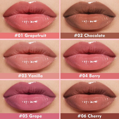 KIMUSE 6 Pcs Tinted Lip Butter Hydration Balm Set - Flavored Shades with Hyaluronic Acid & Vitamin E, Sheer Tint, Non-Sticky Vegan Lip Care for Dry Lips & Daily Use Avelisse