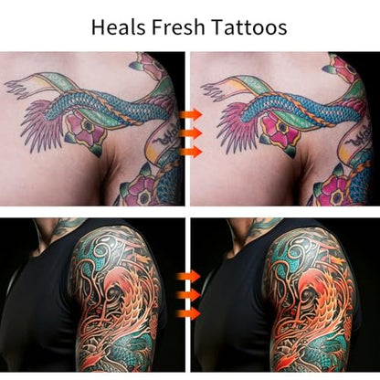YAFUSIPE Tattoo Aftercare Lotion – Daily Moisturizer for New & Old Tattoos, Healing & Color Enhancement, 8 oz Avelisse