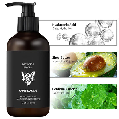 YAFUSIPE Tattoo Aftercare Lotion – Daily Moisturizer for New & Old Tattoos, Healing & Color Enhancement, 8 oz Avelisse