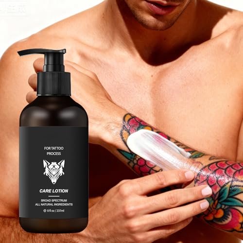 YAFUSIPE Tattoo Aftercare Lotion – Daily Moisturizer for New & Old Tattoos, Healing & Color Enhancement, 8 oz Avelisse
