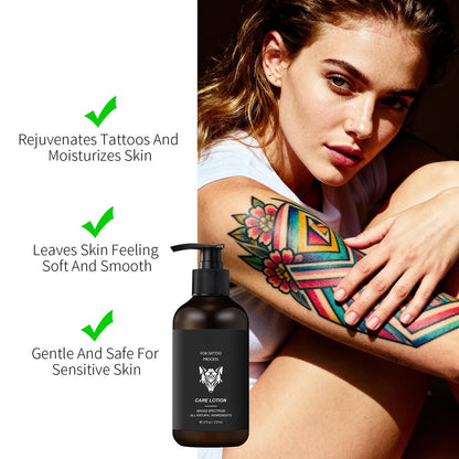 YAFUSIPE Tattoo Aftercare Lotion – Daily Moisturizer for New & Old Tattoos, Healing & Color Enhancement, 8 oz Avelisse