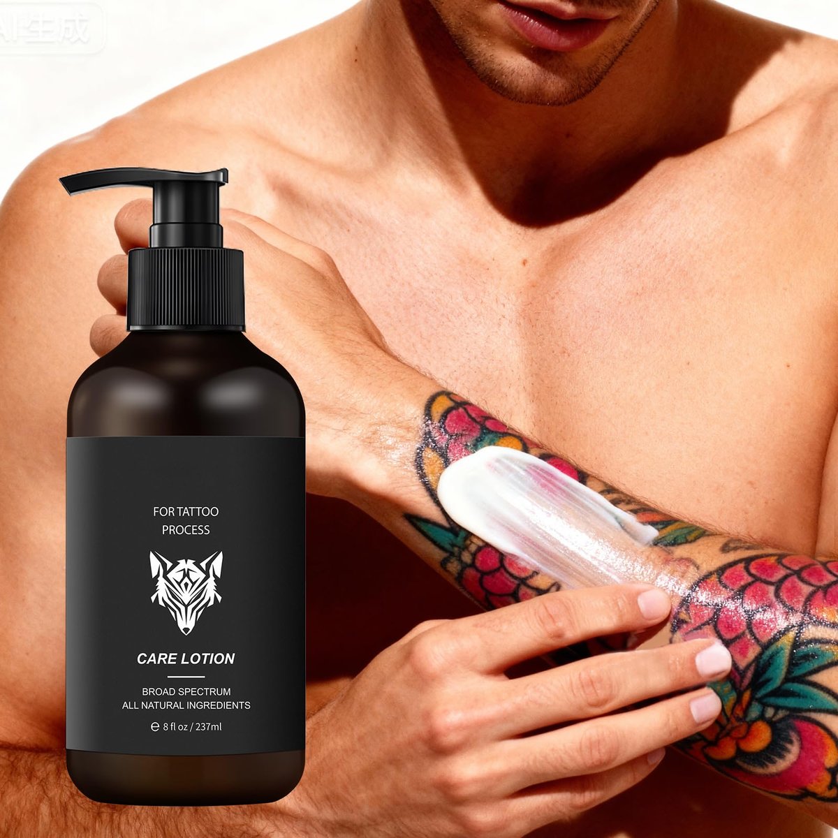 YAFUSIPE Tattoo Aftercare Lotion – Daily Moisturizer for New & Old Tattoos, Healing & Color Enhancement, 8 oz Avelisse