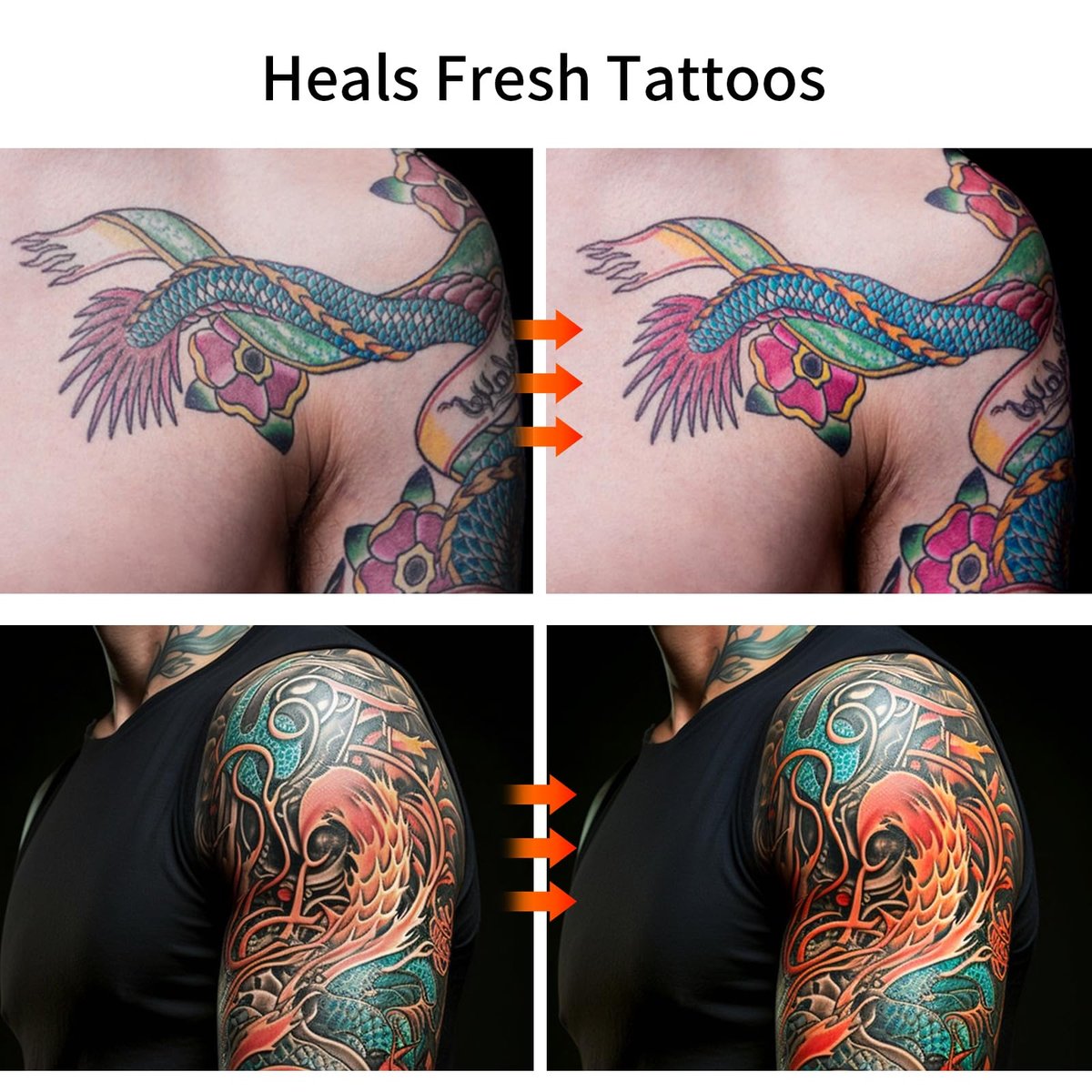 YAFUSIPE Tattoo Aftercare Lotion – Daily Moisturizer for New & Old Tattoos, Healing & Color Enhancement, 8 oz Avelisse