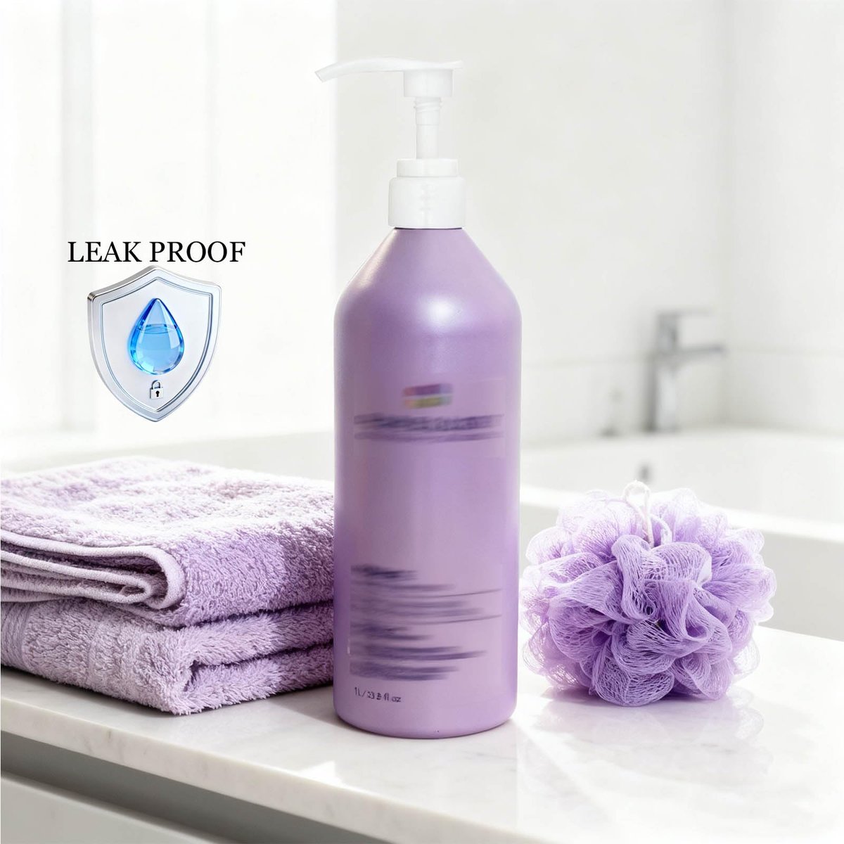 Pureology Compatible Shampoo & Conditioner Pump Dispenser – 2 Pack, 1 Liter / 33.8 oz., White Plastic Avelisse