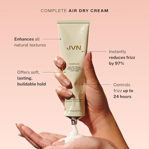 JVN Trusted Trio Travel Essentials Hair Products - Air Dry Cream, Instant Recovery Serum, Pre-Wash Scalp Oil - Silicone Free Hair Care for Women and Men Avelisse