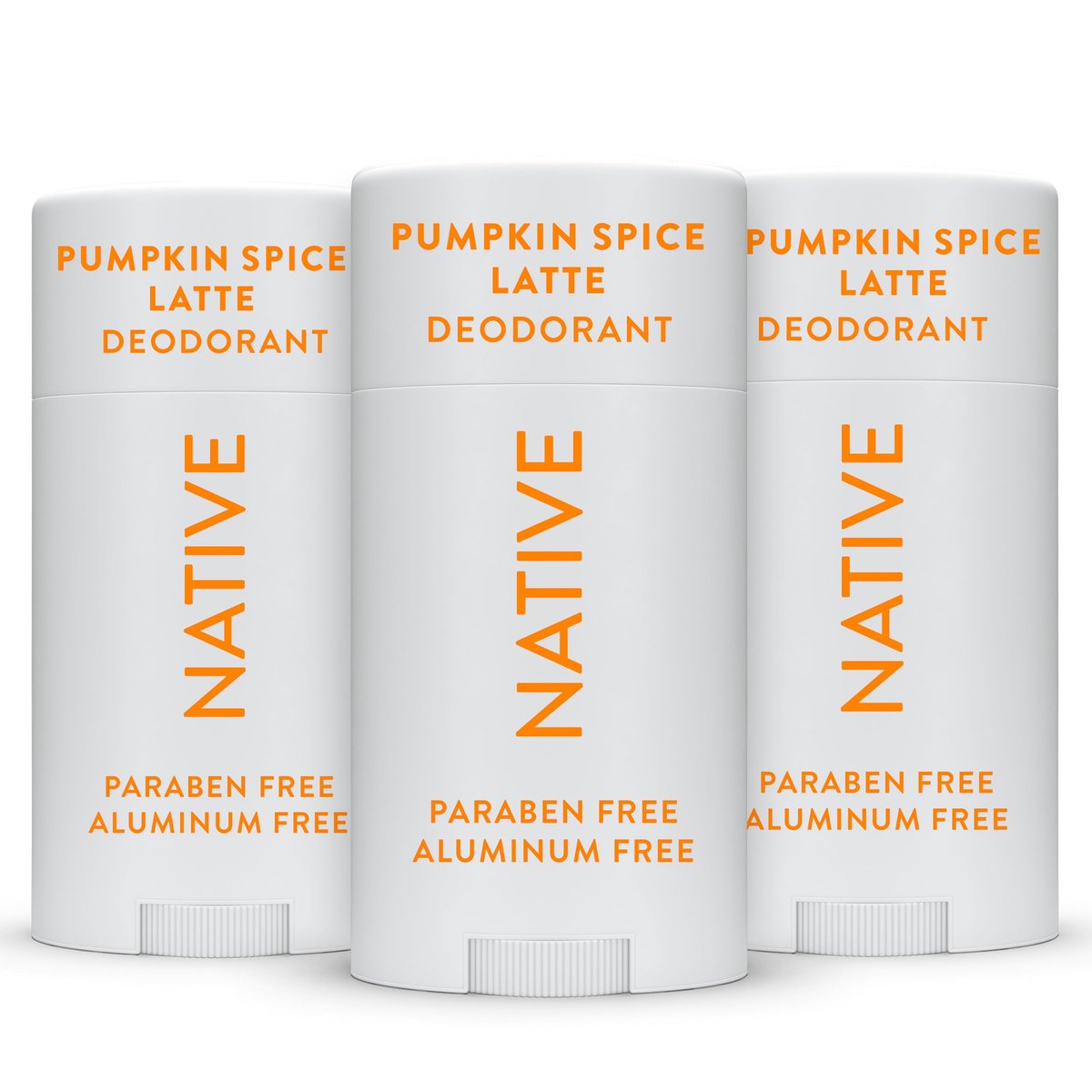 Native Deodorant Pumpkin Spice – 72-Hour Odor Control, Aluminum Free, Natural Deodorant for Women & Men – 3 Pack Avelisse