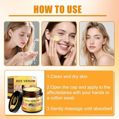 Bee Venom Skin Treatment Cream – 2-Pack All-in-One Face Lift & Firming Moisturizer for All Skin Types