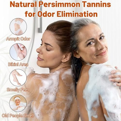 MR.A Persimmon Body Wash for Strong Body Odor – Liquid Persimmon Soap for Old People Smell, Odor Eliminator Purifying & Deodorizing Wash, 10 Fl Oz