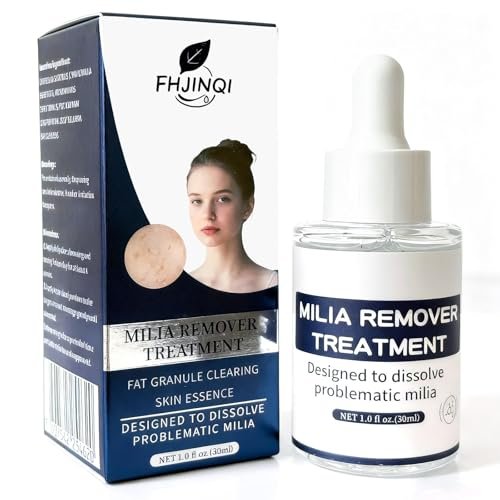 Milia Remover Treatment for Face & Eyes - Salicylic Acid Serum for Fat Granule Clearing, Acne Spot Treatment, Skin Smoothing Essence (1 Fl Oz) Avelisse