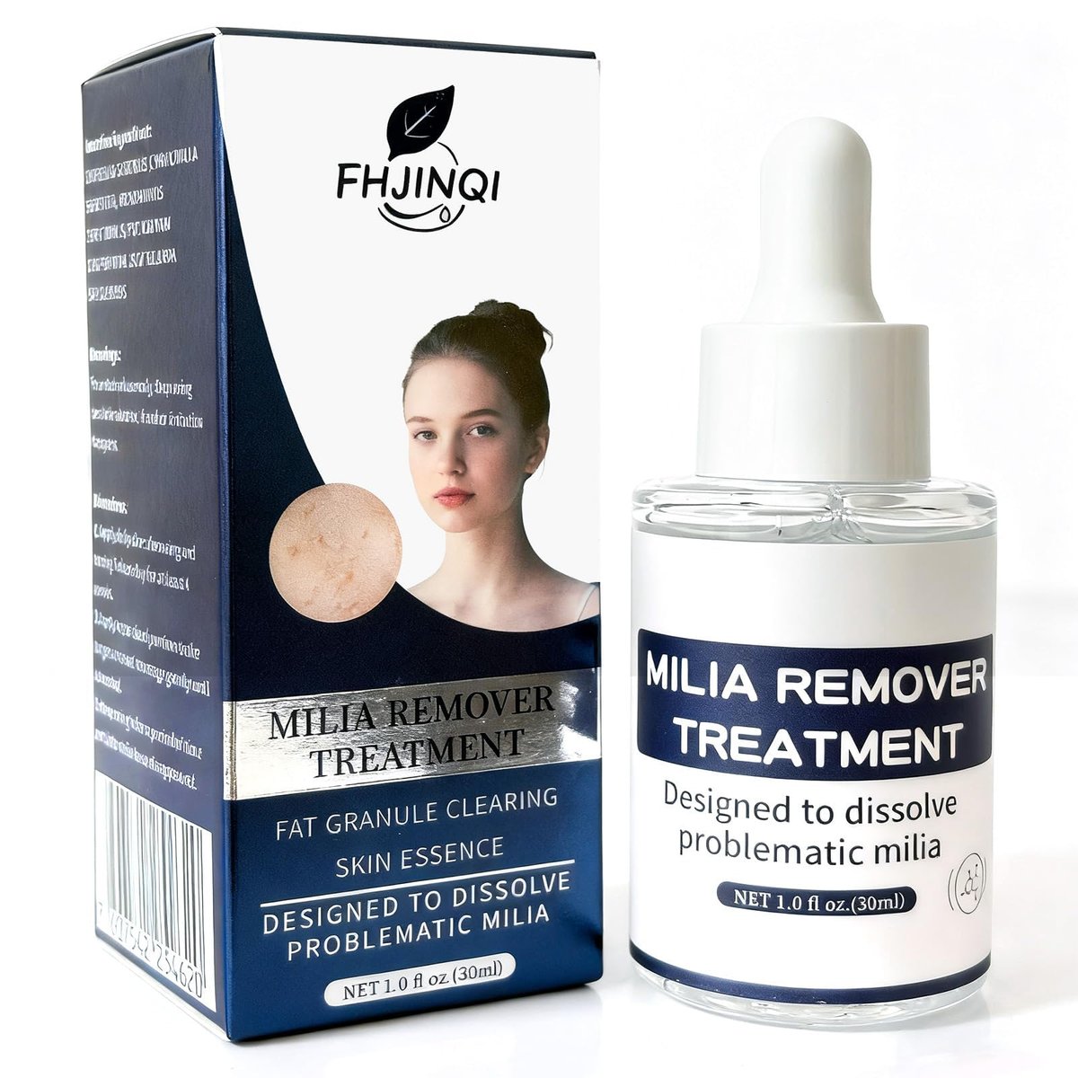 Milia Remover Treatment for Face & Eyes - Salicylic Acid Serum for Fat Granule Clearing, Acne Spot Treatment, Skin Smoothing Essence (1 Fl Oz) Avelisse