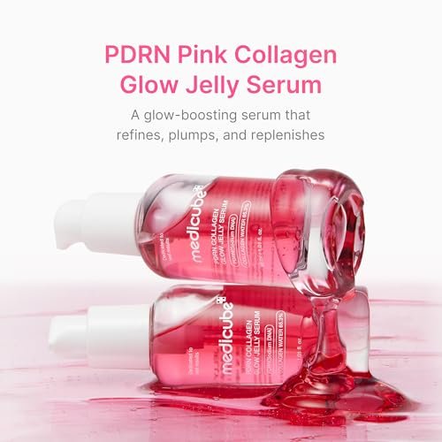 medicube PDRN Pink Collagen Glow Jelly Serum – Lightweight Water-Jelly for Plump, Supple, Radiant Skin – with PDRN, Collagen & Niacinamide – Korean Skin Care, 1.01 fl.oz - görsel 3