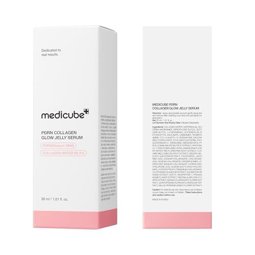 medicube PDRN Pink Collagen Glow Jelly Serum – Lightweight Water-Jelly for Plump, Supple, Radiant Skin – with PDRN, Collagen & Niacinamide – Korean Skin Care, 1.01 fl.oz - görsel 17