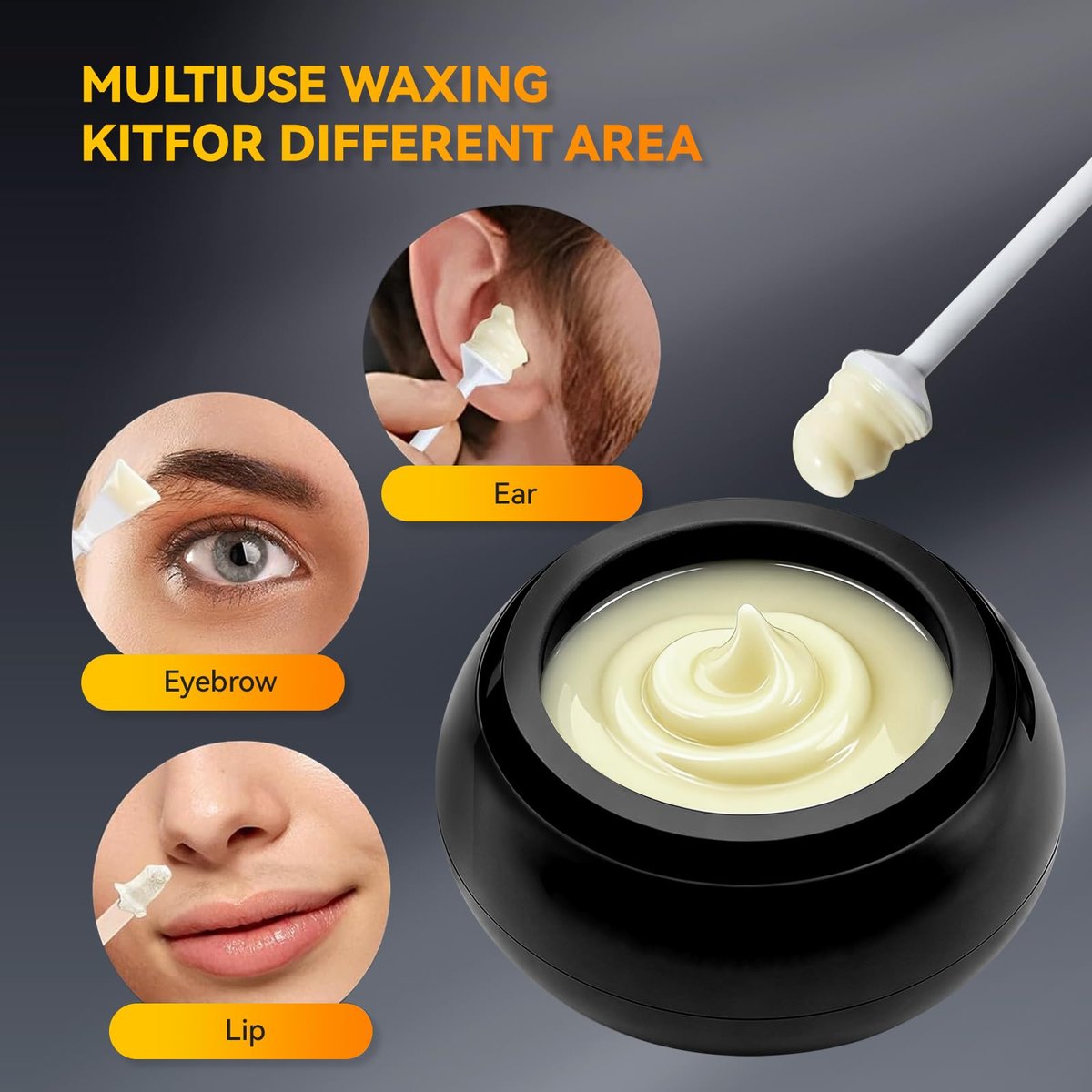 Nose Wax Kit for Men – Painless Nose & Ear Hair Removal with Smart Constant Temp, USB Fast Heat, Upgraded Capacity, Multi-Accessories Avelisse