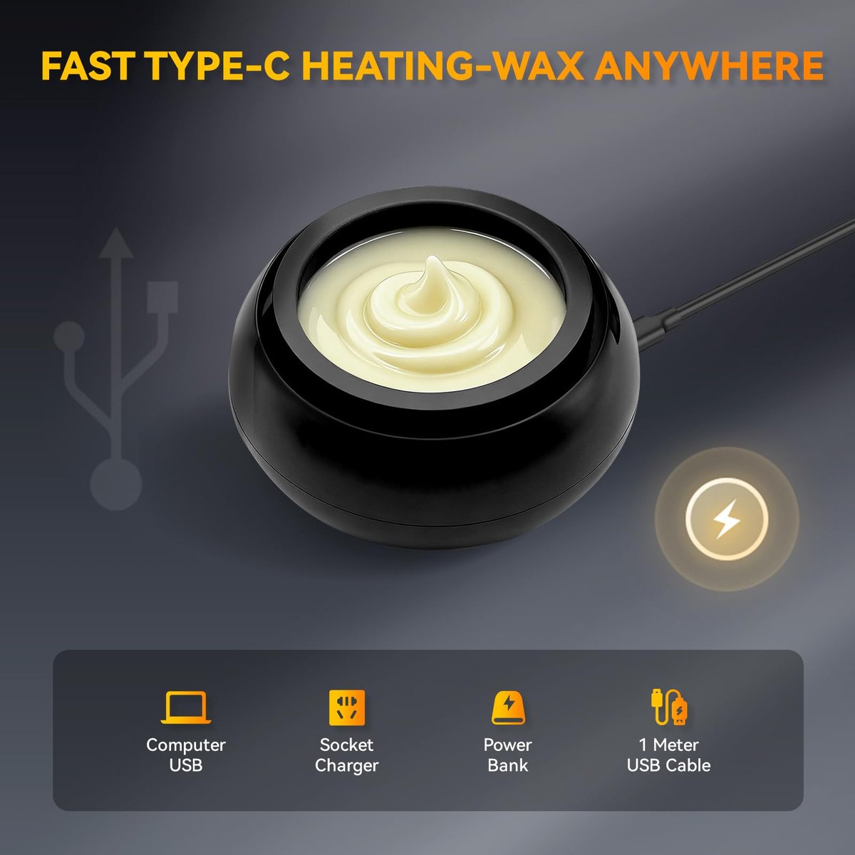 Nose Wax Kit for Men – Painless Nose & Ear Hair Removal with Smart Constant Temp, USB Fast Heat, Upgraded Capacity, Multi-Accessories Avelisse