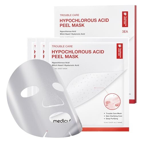 Medicube Hypochlorous Acid Peel Mask - 3 Pack Peel-Off Sheet Mask for Pores, Blackheads & Excess Sebum | Korean Skincare with Panthenol & Hyaluronic Acid - görsel 1