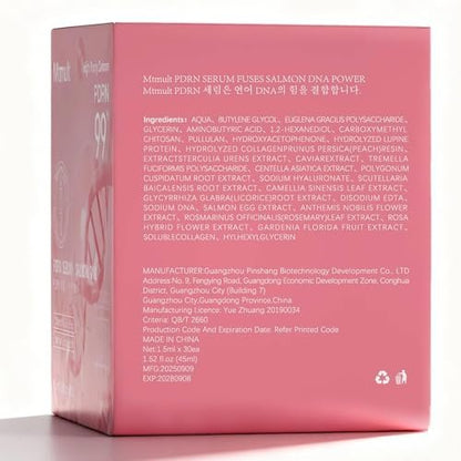 Mtmult Salmon DNA PDRN Serum - Anti-Aging Ampoule with 99% Salmon DNA PDRN, Collagen & Hyaluronic Acid, 0.05 fl.oz x 30 Pack, Firming & Moisturizing Avelisse