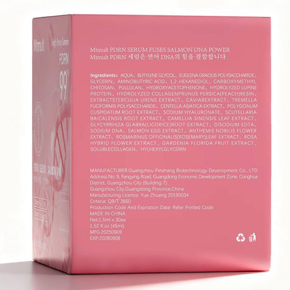 Mtmult Salmon DNA PDRN Serum - Anti-Aging Ampoule with 99% Salmon DNA PDRN, Collagen & Hyaluronic Acid, 0.05 fl.oz x 30 Pack, Firming & Moisturizing Avelisse