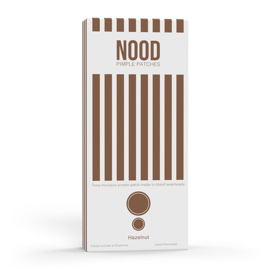 Meiiyo NOOD Pimple Patch – Skin-Tone Matching, Ultra-Thin & Breathable Hydrocolloid for Discreet Coverage & Fast Healing (Hazelnut, 20 Patches in 2 Sizes) Avelisse