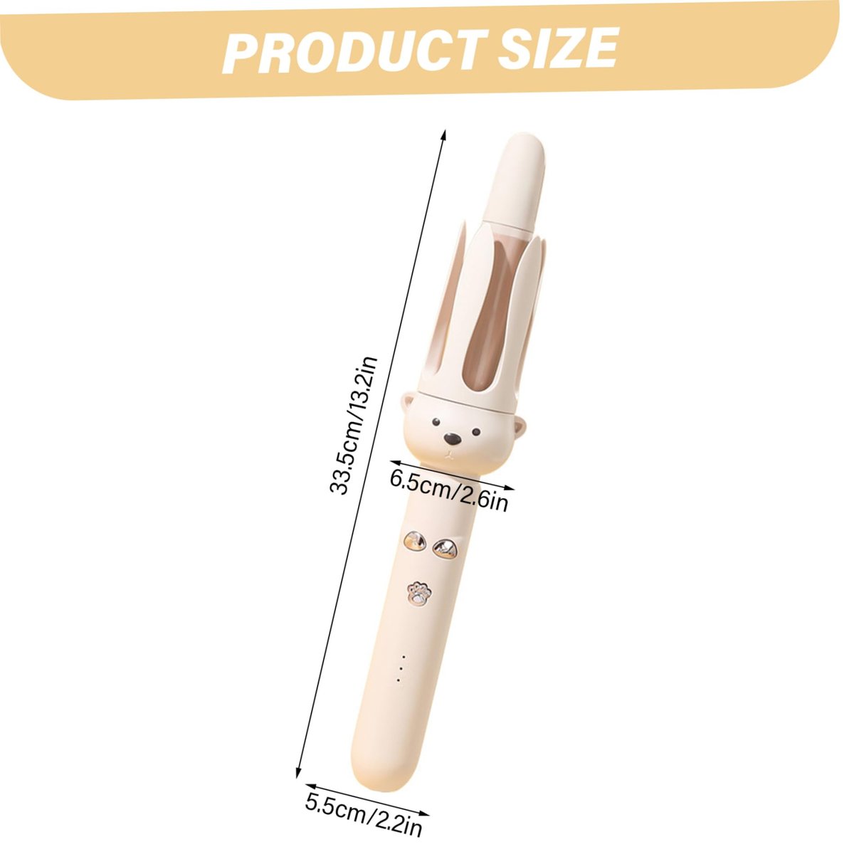 Automatic Curling Iron Negative Ion Rotating Curling Iron with Timer & 3 Levels Temp 1.1" Heat Resistant Long Hair Curler for Women - görsel 7