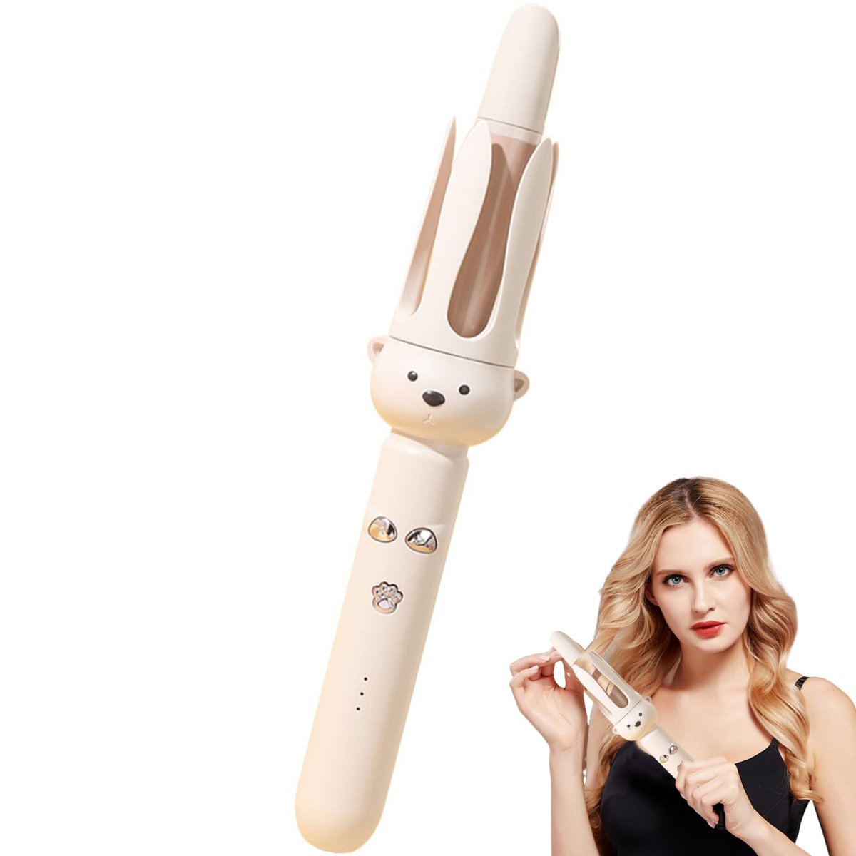 Automatic Curling Iron Negative Ion Rotating Curling Iron with Timer & 3 Levels Temp 1.1" Heat Resistant Long Hair Curler for Women - görsel 11