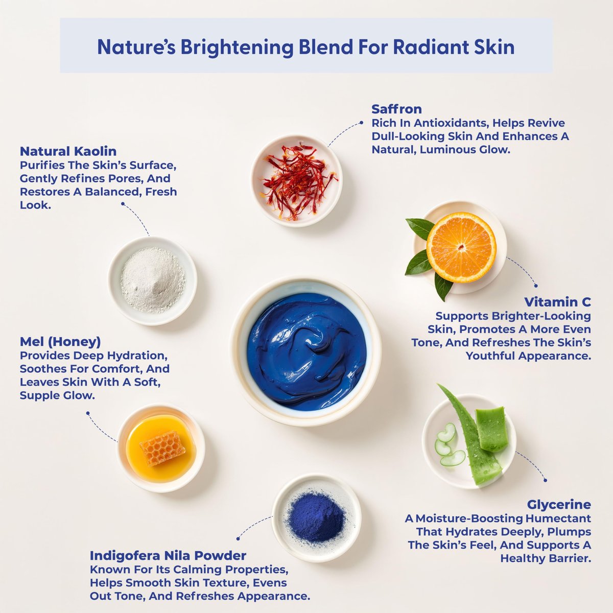 Argaviva Nila & Vitamin C Brightening Facial Mask - Pore Refining Clay Mask with Honey & White Clay for Even Tone & Glow, 3.5 oz Avelisse