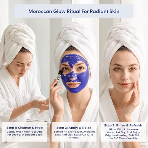 Argaviva Nila & Vitamin C Brightening Facial Mask - Pore Refining Clay Mask with Honey & White Clay for Even Tone & Glow, 3.5 oz Avelisse
