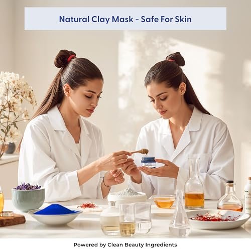 Argaviva Nila & Vitamin C Brightening Facial Mask - Pore Refining Clay Mask with Honey & White Clay for Even Tone & Glow, 3.5 oz Avelisse