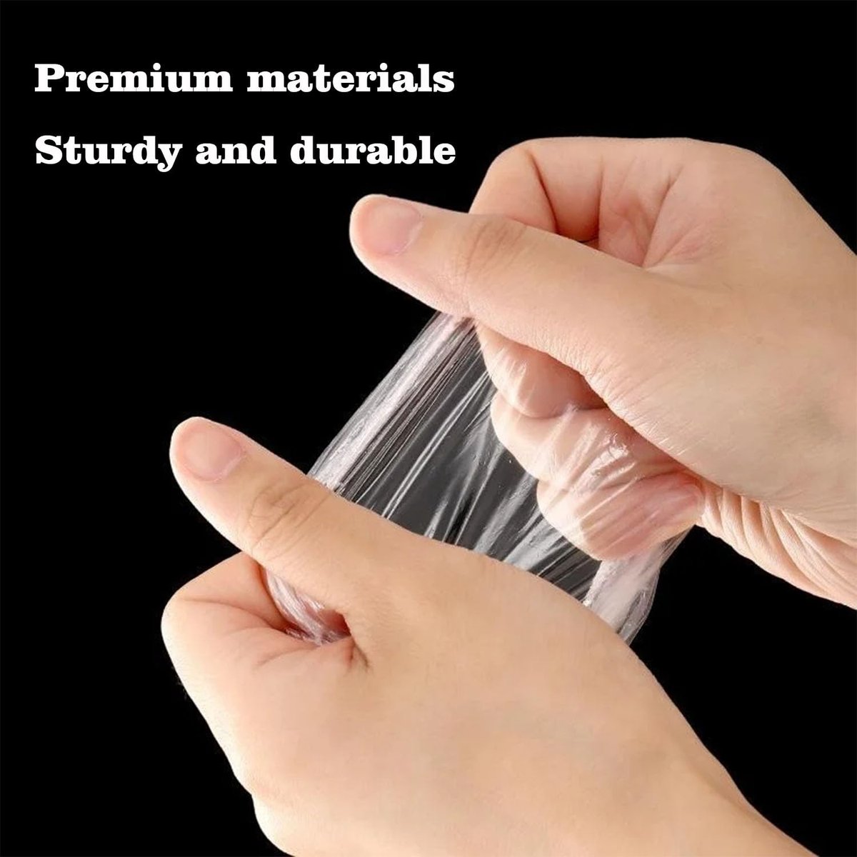 400 Pack Disposable Waterproof Ear Covers - Clear Plastic Little Shower Caps for Hair Dye, Shower, Swimming, Salon, Bathing, Travel, Daily Use - görsel 6
