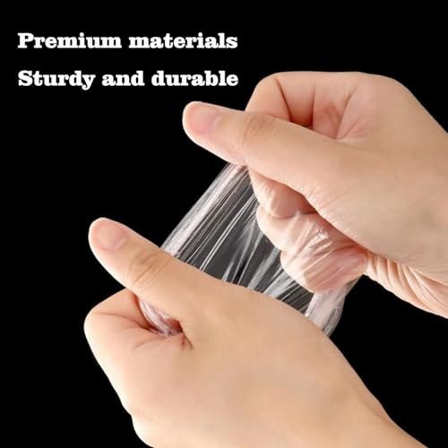 400 Pack Disposable Waterproof Ear Covers - Clear Plastic Little Shower Caps for Hair Dye, Shower, Swimming, Salon, Bathing, Travel, Daily Use - görsel 7