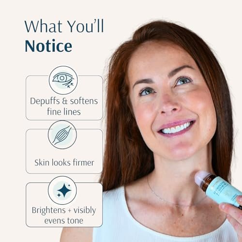 Holistic Goddess Organic Castor Oil Roll-On with Frankincense for Skin Care – Firms Fine Lines, Brightens Under-Eyes & Deeply Hydrates Avelisse