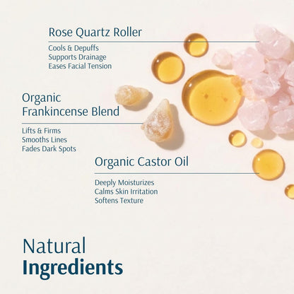 Holistic Goddess Organic Castor Oil Roll-On with Frankincense for Skin Care – Firms Fine Lines, Brightens Under-Eyes & Deeply Hydrates Avelisse