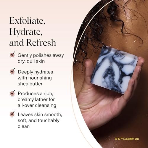 Kitsch Shea Butter Exfoliating Body Wash x Star Wars Stormtrooper Design – Moisturizing Bar Soap, Gentle Soap Bar, Hydrates, Softens & Soothes Skin, Paraben, Silicone & Sulfate-Free, 4 oz - görsel 6