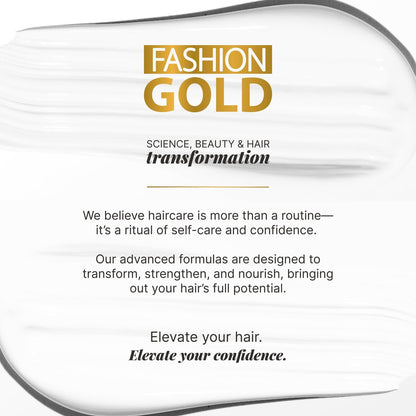 Fashion Gold Keratin Hair Treatment – At-Home Hair Botox & Brazilian Straightening (150g, Up to 3 Uses) Avelisse