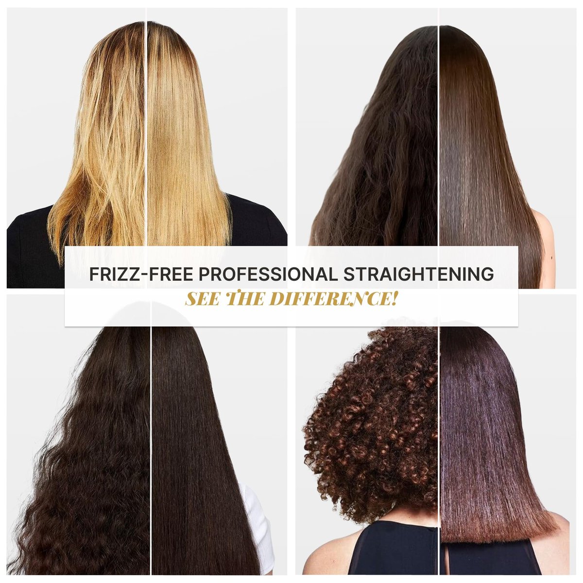 Fashion Gold Keratin Hair Treatment – At-Home Hair Botox & Brazilian Straightening (150g, Up to 3 Uses) Avelisse
