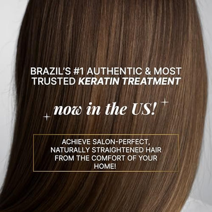 Fashion Gold Keratin Hair Treatment – At-Home Hair Botox & Brazilian Straightening (150g, Up to 3 Uses) Avelisse