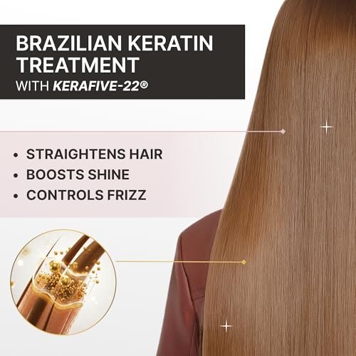 Fashion Gold Keratin Hair Treatment – At-Home Hair Botox & Brazilian Straightening (150g, Up to 3 Uses) Avelisse