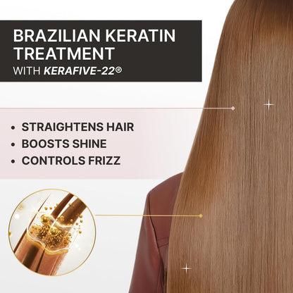 Fashion Gold Keratin Hair Treatment – At-Home Hair Botox & Brazilian Straightening (150g, Up to 3 Uses) Avelisse