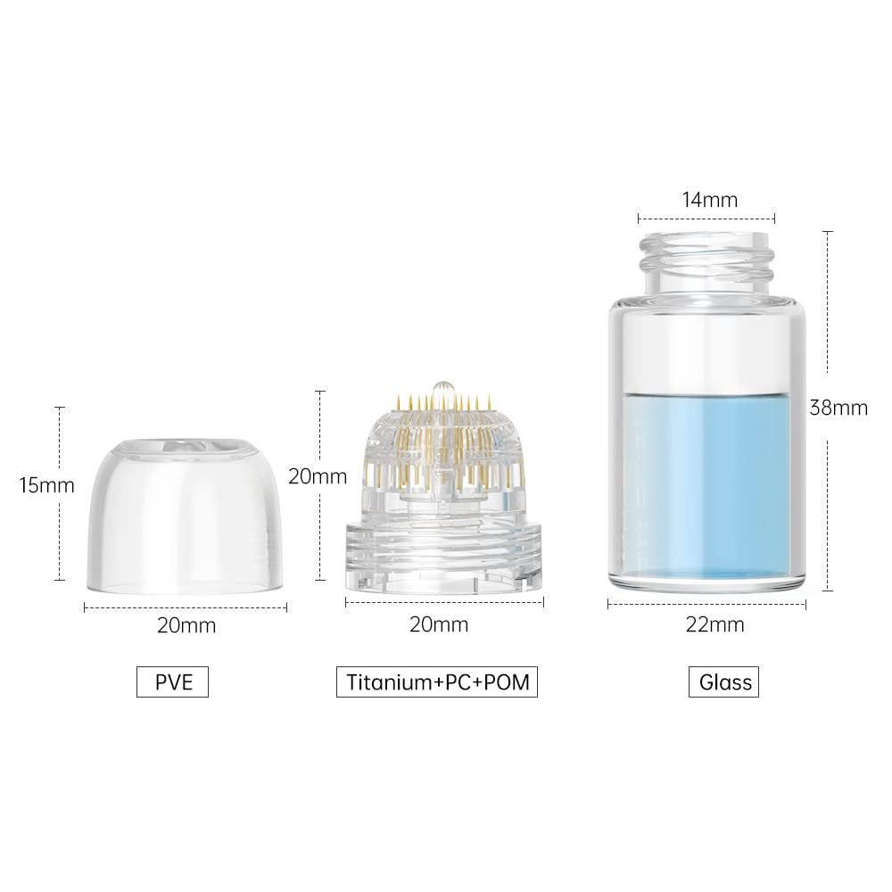 Hydra Needle Derma Stamp Fine Touch Microneedling Roller Stamp 0.25mm – Serum Applicator for Facial Care Avelisse